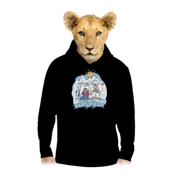 Chlapecká mikina Bastard Mountain Queen dětská mikina klokanka Black