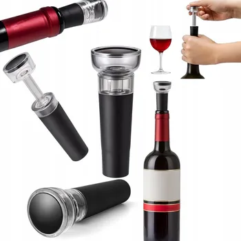 Vakuová pumpa KOREK POMPKA PRÓŻNIOWA DO WINA BUTELEK VAKUOVÁ PUMPA NA VÍNO S UZÁVĚREM - SILIKONOVÁ ZÁTKA