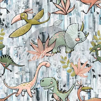 Úplet, Kreslený Dinopravěk (E) (Top kvalitní úplet Bella digitisk)