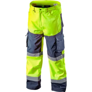 montérky NEO TOOLS Pracovní výstražné softshellové kalhoty, žluté, velikost XXXL Velikost: L