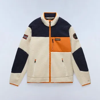 Pánská móda Pánská Fleecová mikina NAPAPIJRI YUPIK FZ 3 NP0A4GNTMM91 – Béžová M