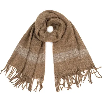 Šála Šál se střapci hnědý