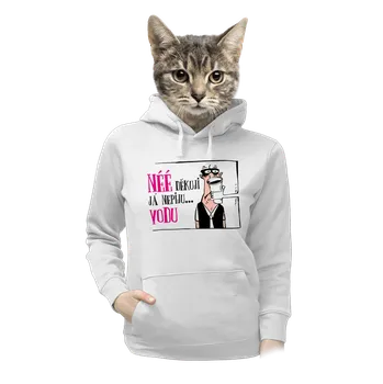Dámská mikina Bastard Nepiju vodu dámská mikina klokanka White