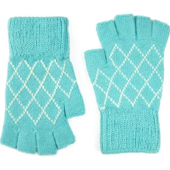 Rukavice Dlouhé palčáky z příze tyrkysové