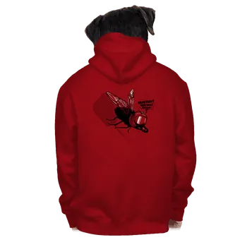 Pánská mikina Bastard Mayday pánská mikina na zip Red