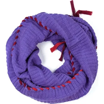 Šála Silný šál - tunel s kolorovanou vložkou fialový