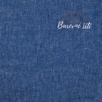 Len, 100%, Royal (E) (Trendy oděvní materiály)