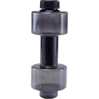 Láhev Láhev na vodu ve tvaru činky - černá