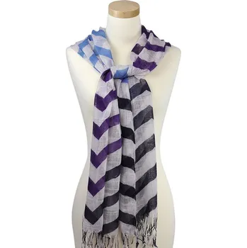 Šála Šál s námořnickými pruhy fialový