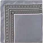 Šátek s antickým lemem šedý