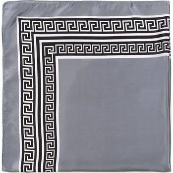 Šála Šátek s antickým lemem šedý