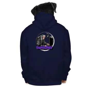 Pánská mikina Bastard Twitcher pánská mikina na zip Navy