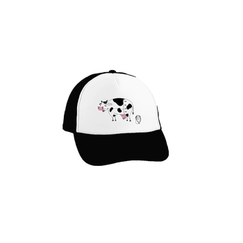 Kšiltovka Bastard Kráva kšiltovka truckerka Black cap
