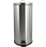 MSV pedálový odpadkový koš, kartáčovaná nerez ocel, 30 L