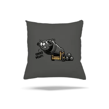 Polštář Bastard Chceš dělo? polštář Gray Pol