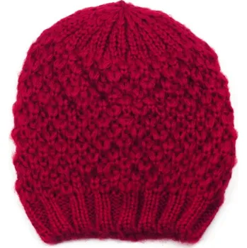 Čepice Tmavě červená zimní čepice