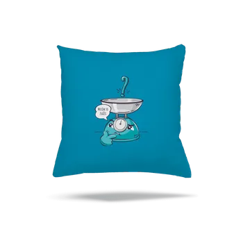 Polštář Bastard Musím to zvážit polštář Blue Turquoise