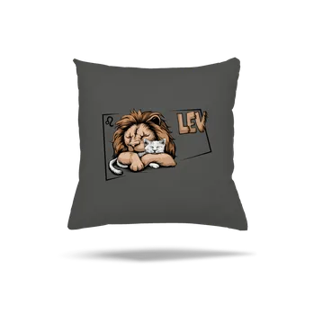 Polštář Bastard Kočičí horoskop: Lev polštář Gray Pol