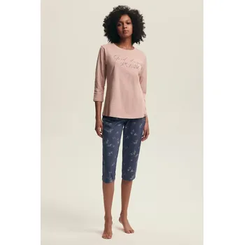 Pánské pyžamo Henderson Dámské pyžamo 43699 Delanie 3/4 S-2XL růžová L