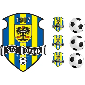 Jedlá dekorace na dort SFC Opava - jedlý papír - Bez úprav / Jedlý papír / Bez decor gelu