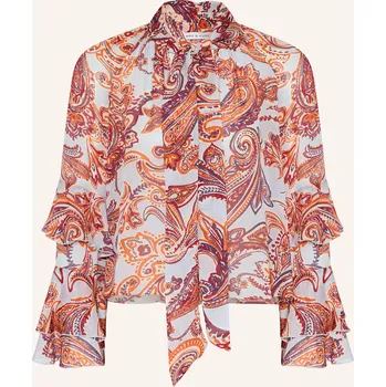 Dámská halenka Mrs & Hugs Dámská Halenka S Vázačkou A Volánky, tmavě modrá /...