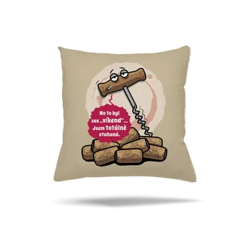 Polštář Bastard Utahaná vývrtka polštář Beige