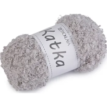 Galanterie Příze pletací kudrnatá Katka 100 g Varianta: 6 (401) šedá světlá, Balení: 1 ks
