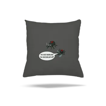 Polštář Bastard Sociální síť polštář Gray Pol