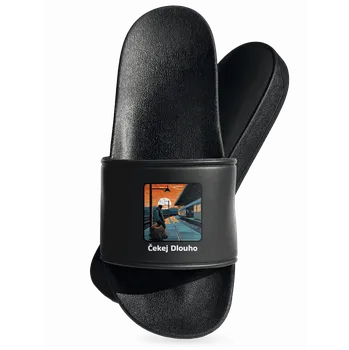 Pánské pantofle Bastard Čekej dlouho pantofle Black