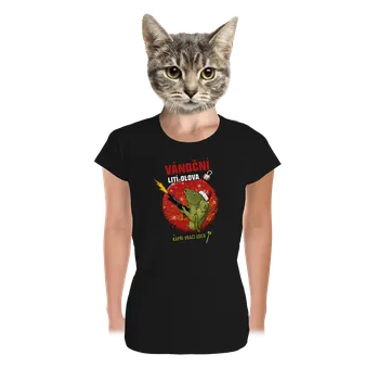 Dámské tričko Bastard Vánoční lití olova dámské tričko premium Black