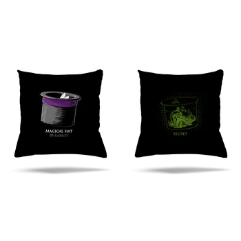 Polštář Bastard Magický klobouk polštář Black