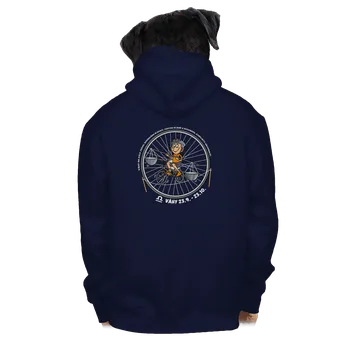 Pánská mikina Bastard Cyklistický horoskop: Váhy pánská mikina na zip Navy