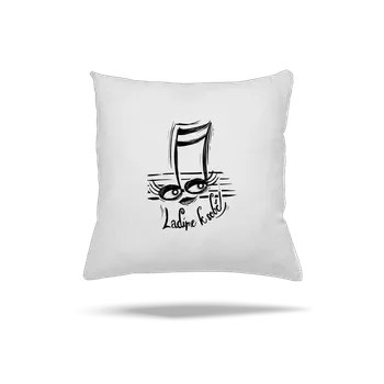Polštář Bastard Ladíme k sobě polštář White