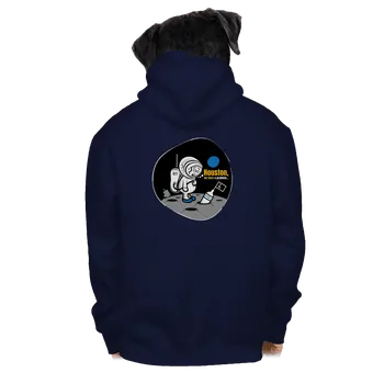 Pánská mikina Bastard Máme problém pánská mikina na zip Navy