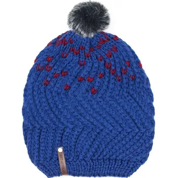 Čepice Oversize melírovaná čepice modrá