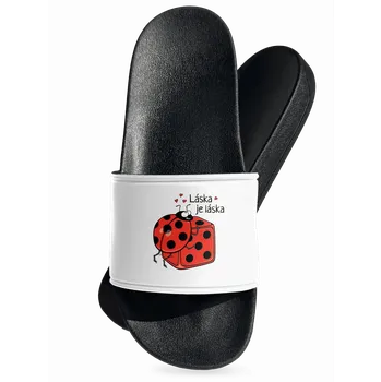 Pánské pantofle Bastard Láska je láska pantofle White