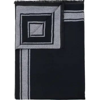 Šála Šál s geometrickým lemem černý