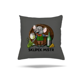 Polštář Bastard Sklípek mistr polštář Gray Pol