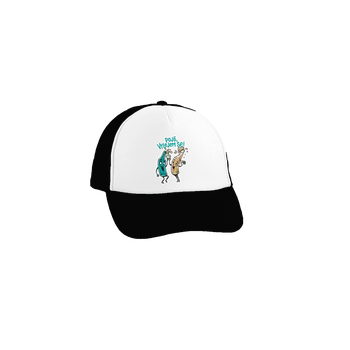 Kšiltovka Bastard Vylitý kšiltovka truckerka Black cap