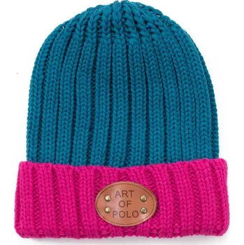 Čepice Modro-fuchsiová módní čepice