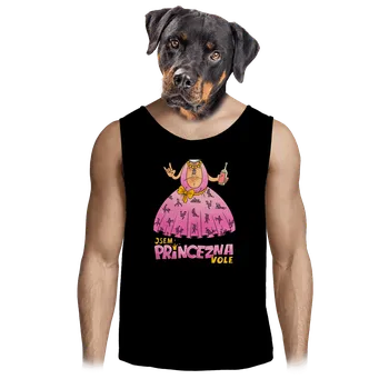 Pánské tílko Bastard Jsem princezna pánské tílko Black