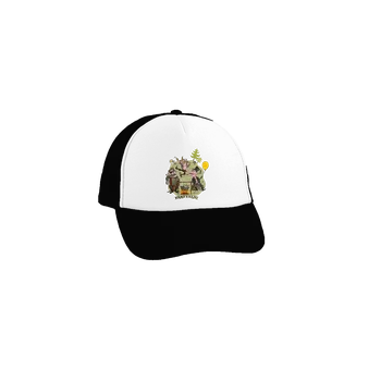 Kšiltovka Bastard Pártyzáni kšiltovka truckerka Black cap