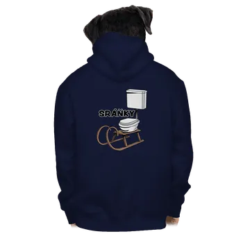 Pánská mikina Bastard Sráňky pánská mikina na zip Navy