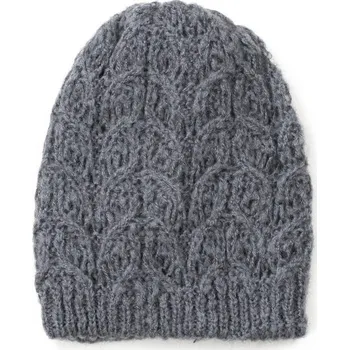 Čepice Mohérová šedá čepice beanie