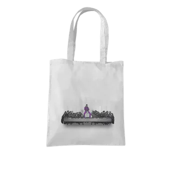 Nákupní taška Bastard Jesus a Lebowski taška White