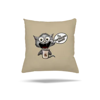 Polštář Bastard I’m coffeeling good polštář Beige