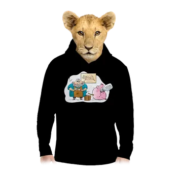 Chlapecká mikina Bastard Řezník a prase dětská mikina klokanka Black