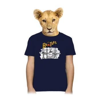 Chlapecké tričko Bastard AI Beatles dětské tričko Navy