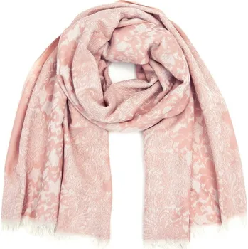 Šála Šál s krajkou růžový