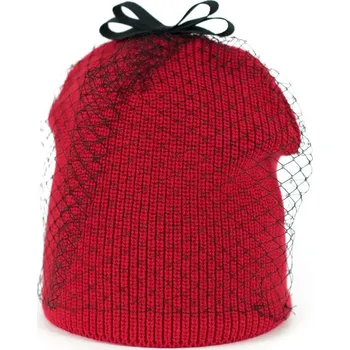 Čepice Elegantní dámská čepice Misterious červená